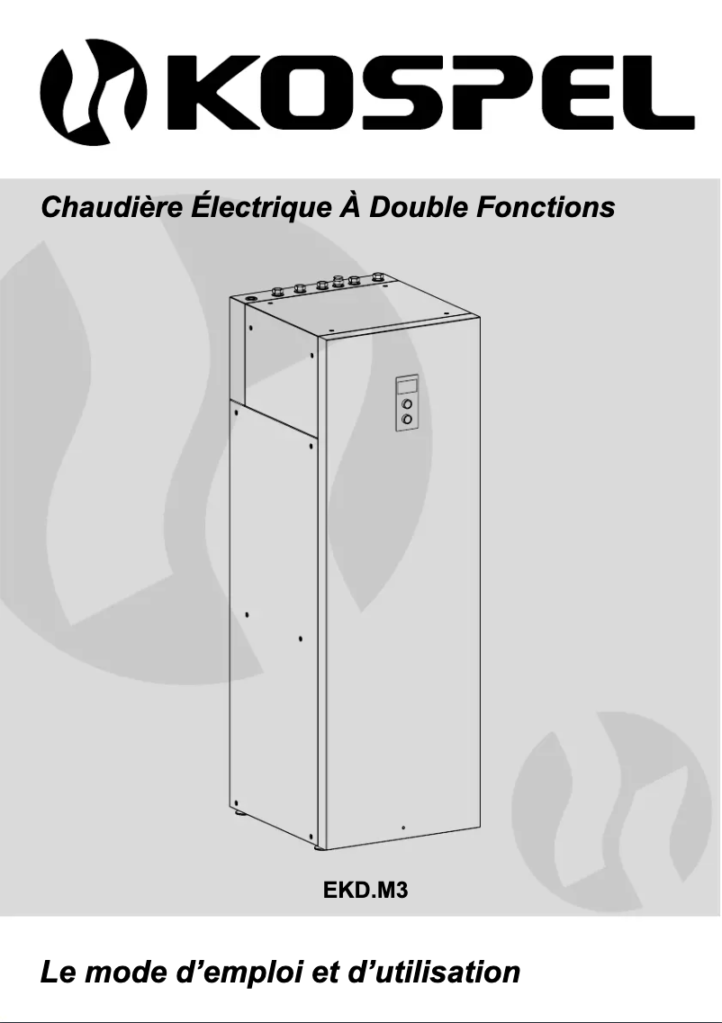Page 1 de la notice Manuel utilisateur Kospel EKCO.MN3-06