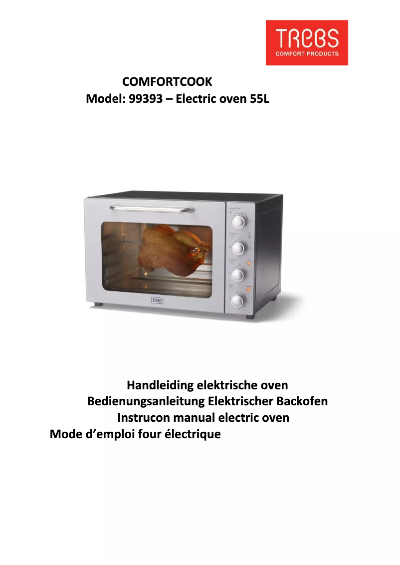 Page 1 de la notice Manuel utilisateur Trebs Comfortcook 99393