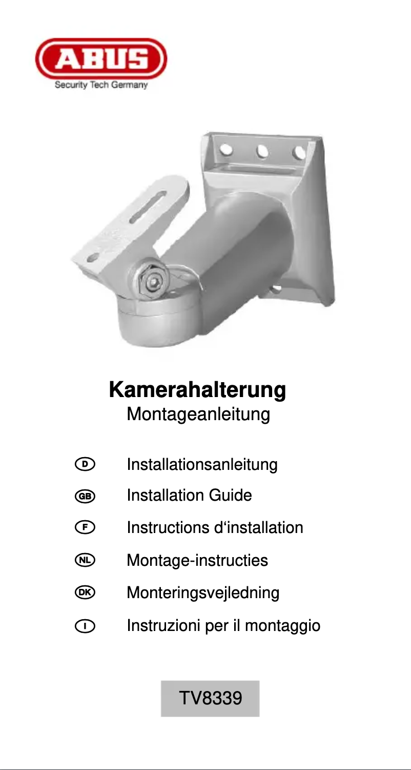 Page 1 de la notice Manuel utilisateur Abus TV8339
