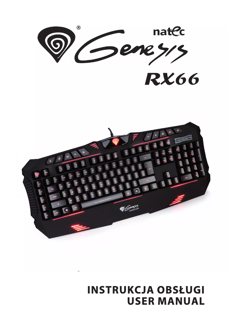 Page 1 de la notice Manuel utilisateur Natec RX66