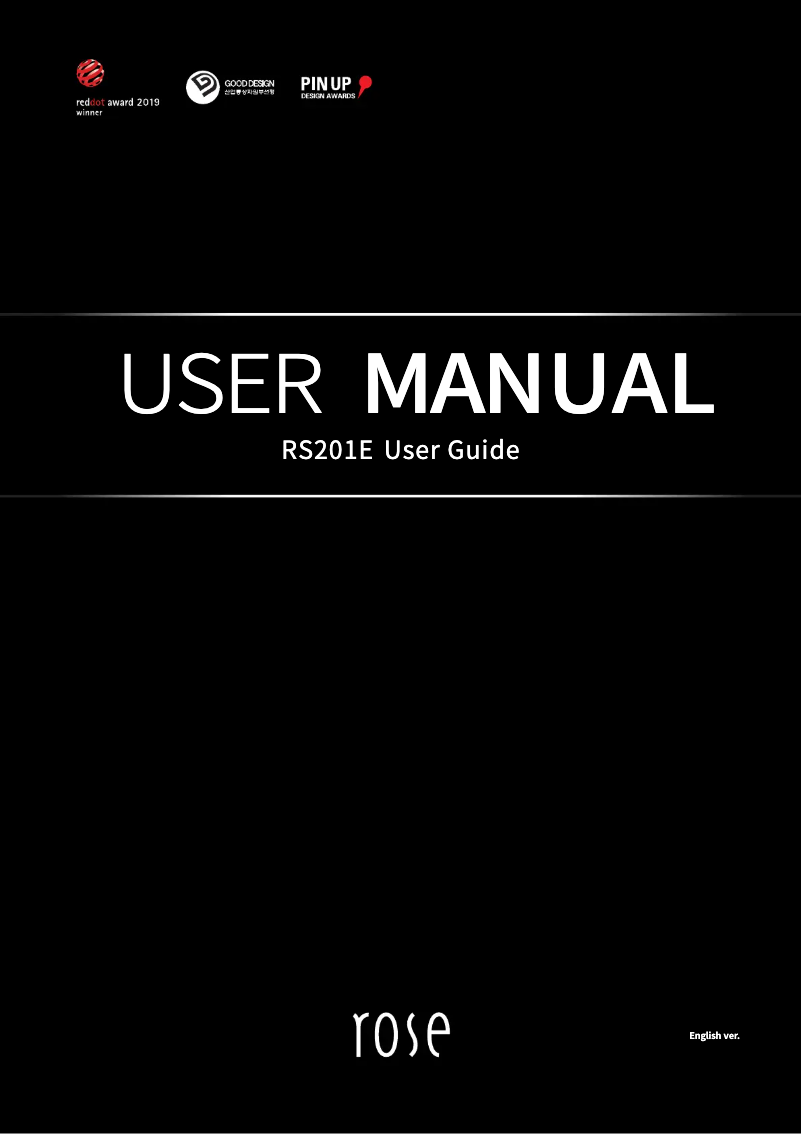 Page 1 de la notice Manuel utilisateur HiFi ROSE RS201