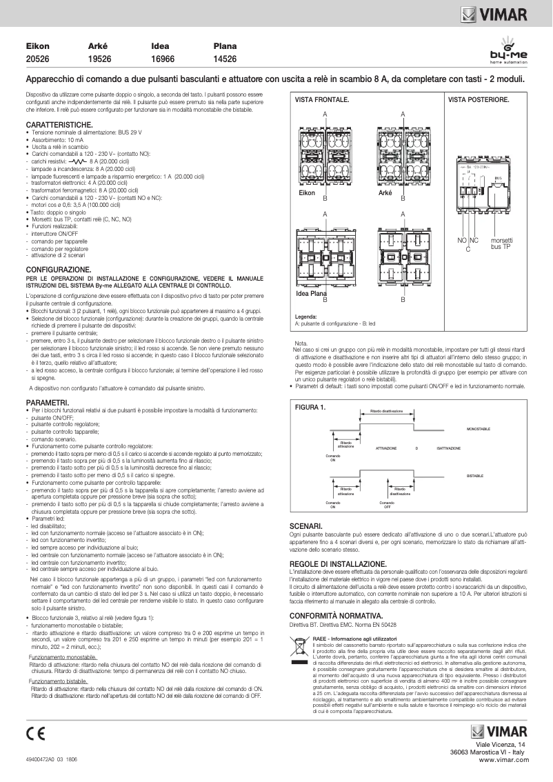 Page n°1 - Manuel utilisateur Vimar R16966