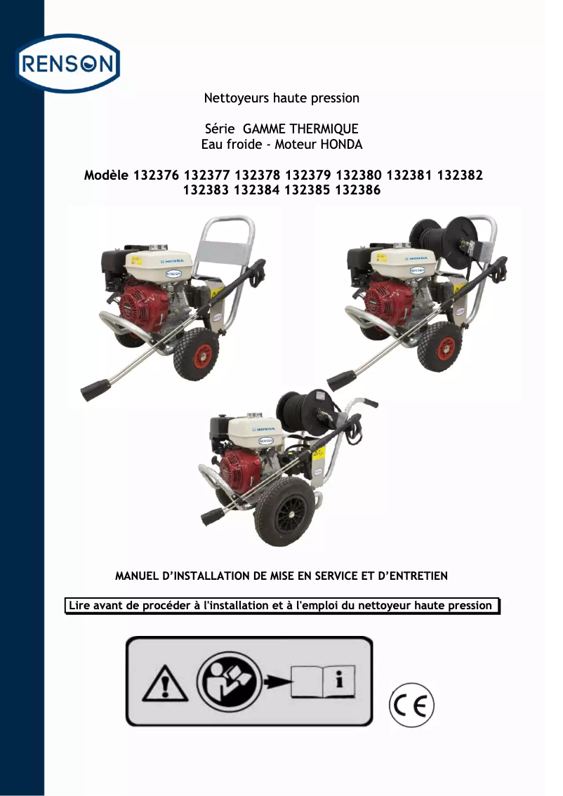 Page n°1 - Manuel utilisateur Renson 132385