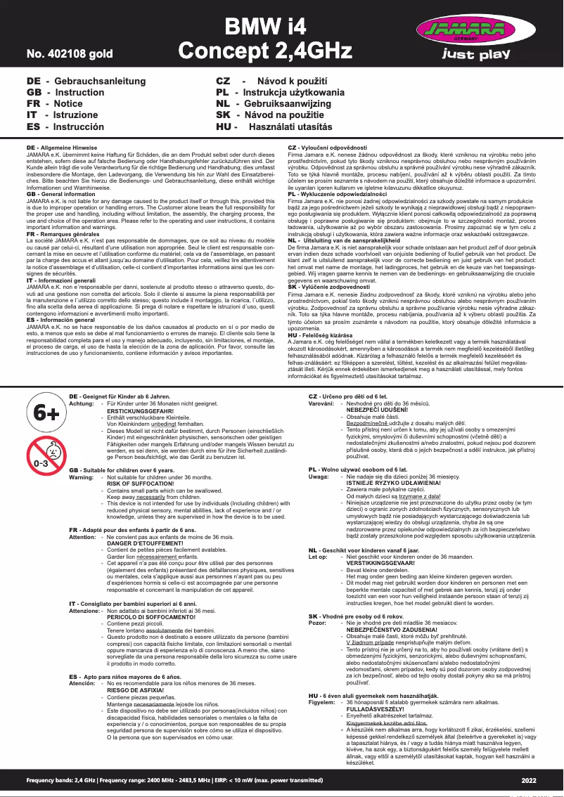 Image de la première page du manuel de l'appareil 402108