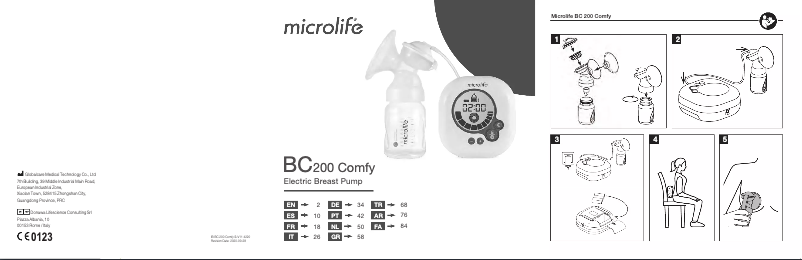 Page 1 de la notice Manuel utilisateur Microlife BC 200 Comfy