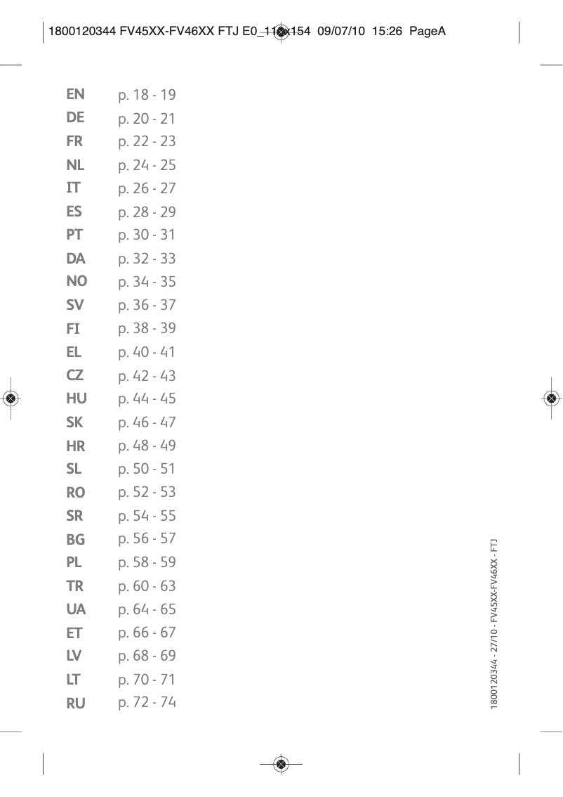 Page 1 de la notice Manuel utilisateur Tefal Ultragliss FV4633