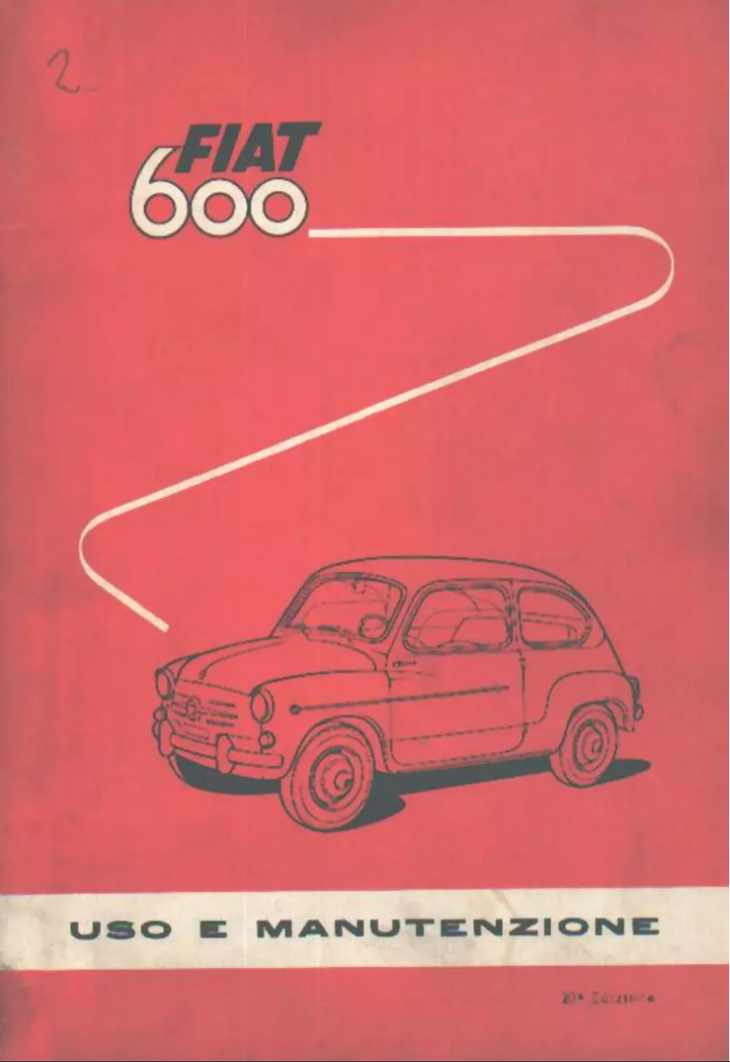 Image de la première page du manuel de l'appareil 600 (1960)