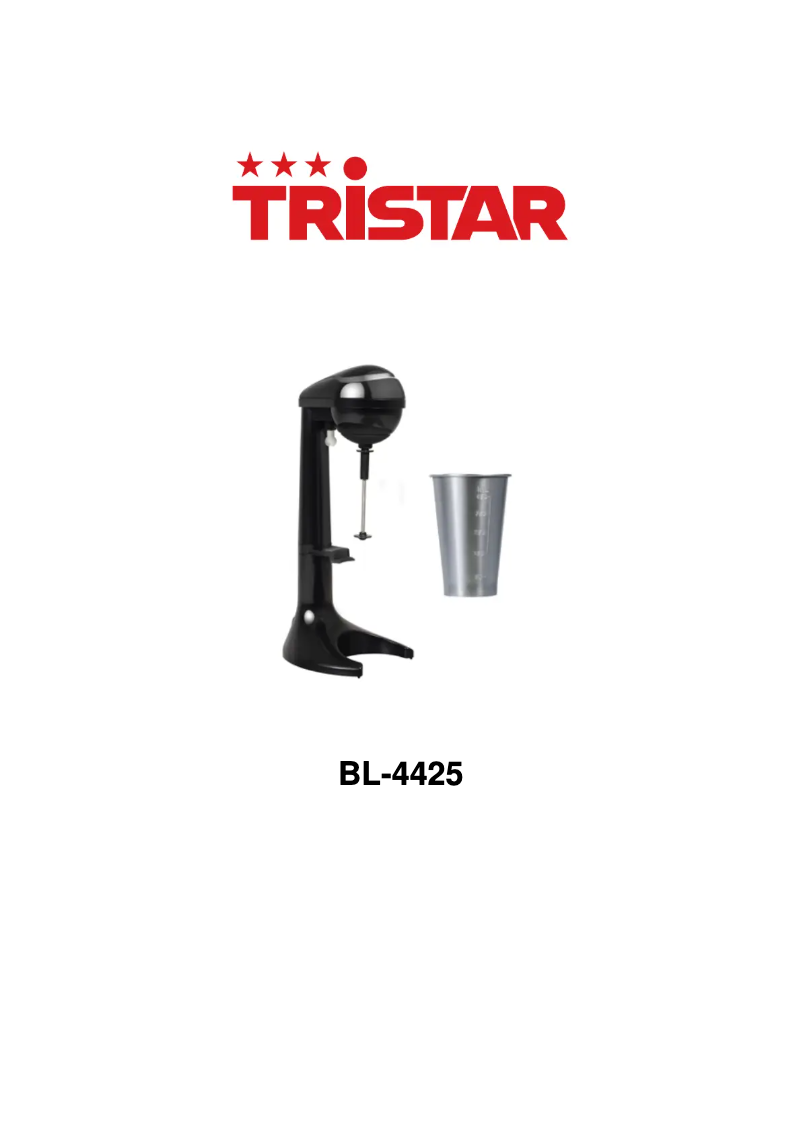 Image de la première page du manuel de l'appareil BL-4425