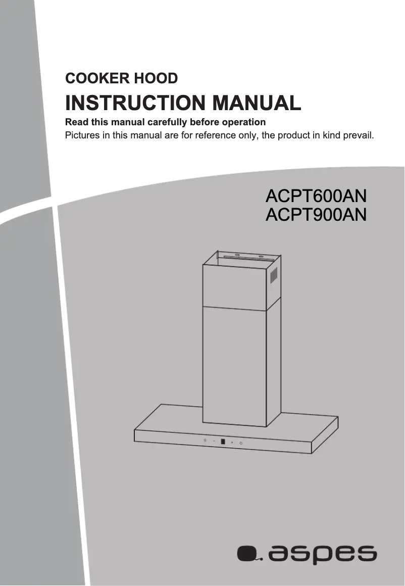 Image de la première page du manuel de l'appareil ACPT600AN