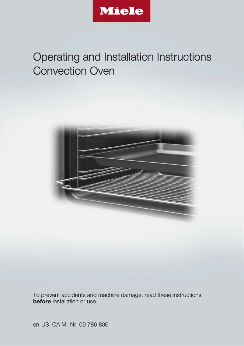 Page n°1 - Manuel utilisateur Miele H 6560 BP AM