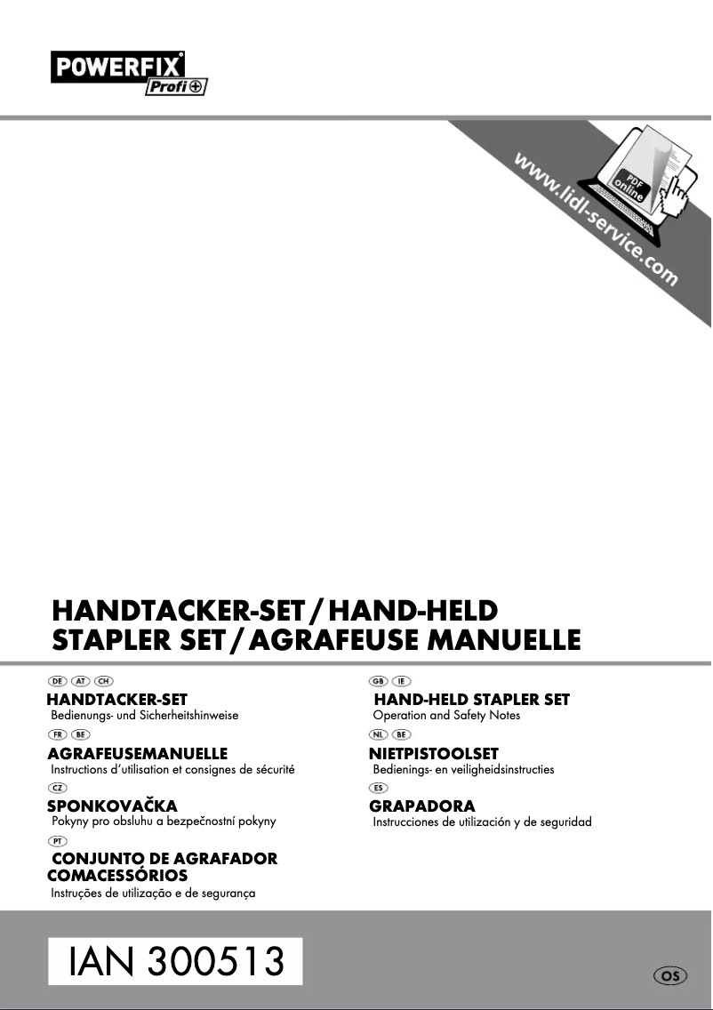 Página 1 del manual Manual de usuario Powerfix IAN 300513