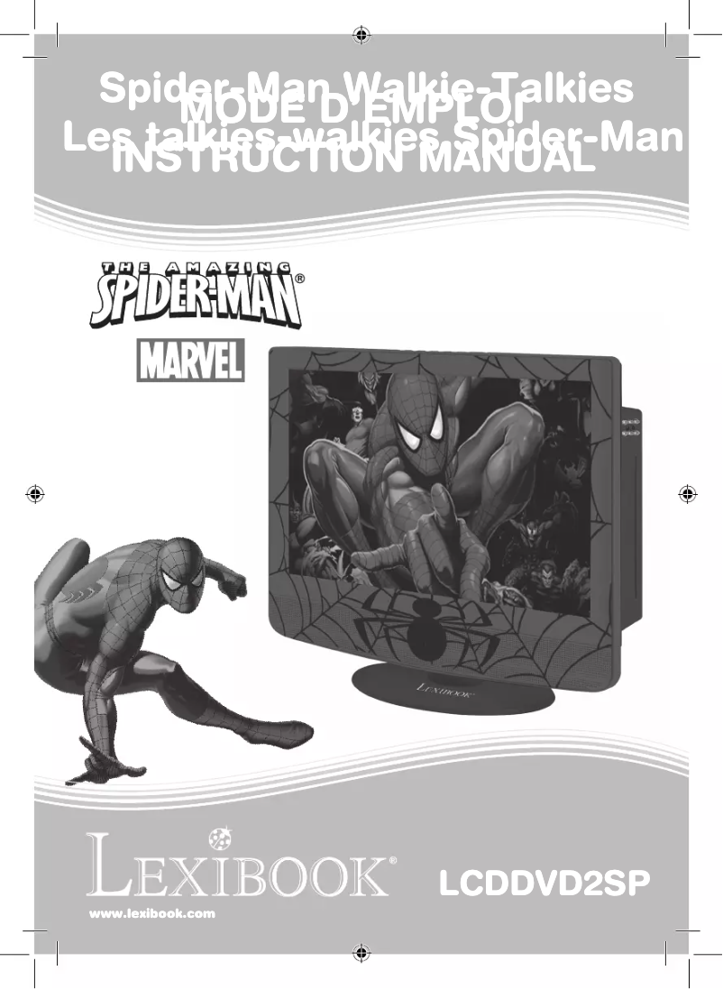 Page 1 de la notice Manuel utilisateur Lexibook Spider Man LCD