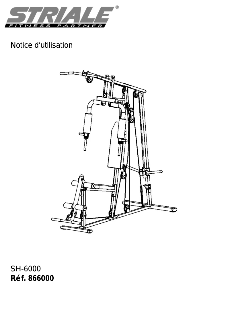 Page n°1 - Manuel utilisateur Striale SH-6000