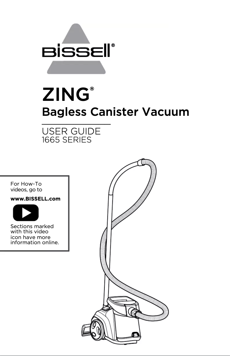 Image de la première page du manuel de l'appareil Zing 1665