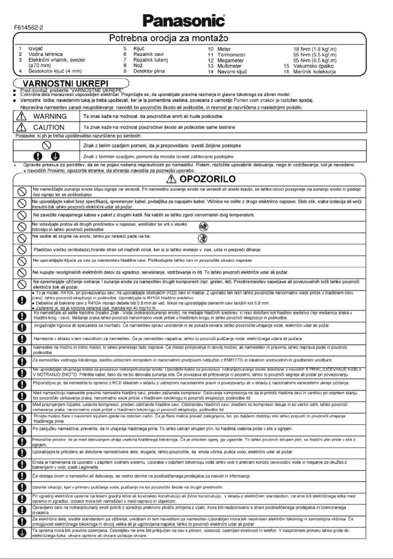 Page 1 de la notice Manuel utilisateur Panasonic WH-UD12C6