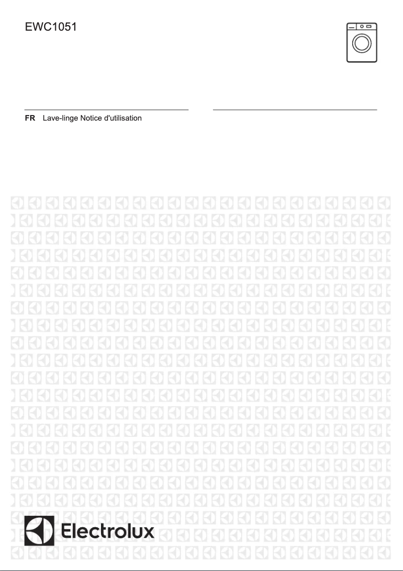 Page 1 de la notice Manuel utilisateur Electrolux EWC1051