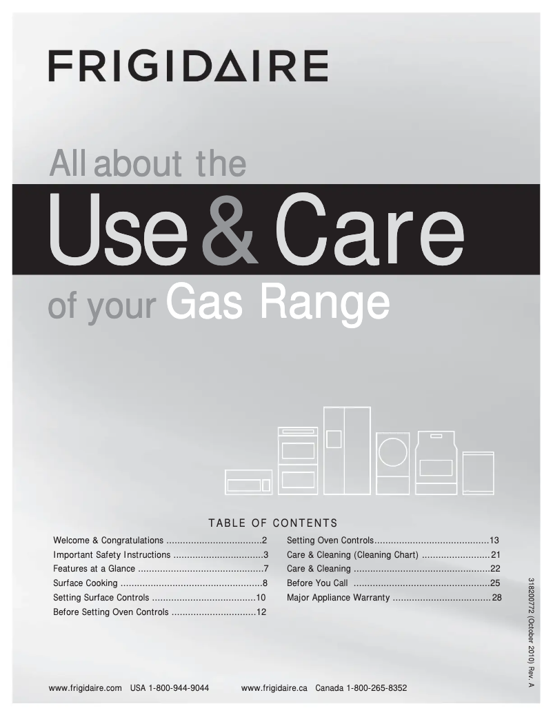 Image de la première page du manuel de l'appareil FPGF3685LS