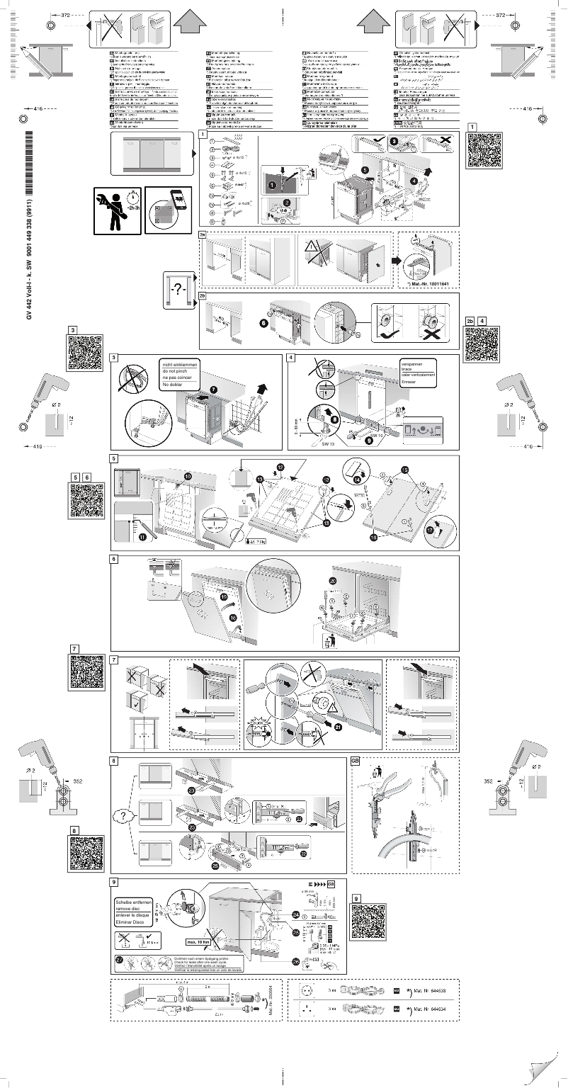 Page n°1 - Guide d'installation Neff S855HKX20E