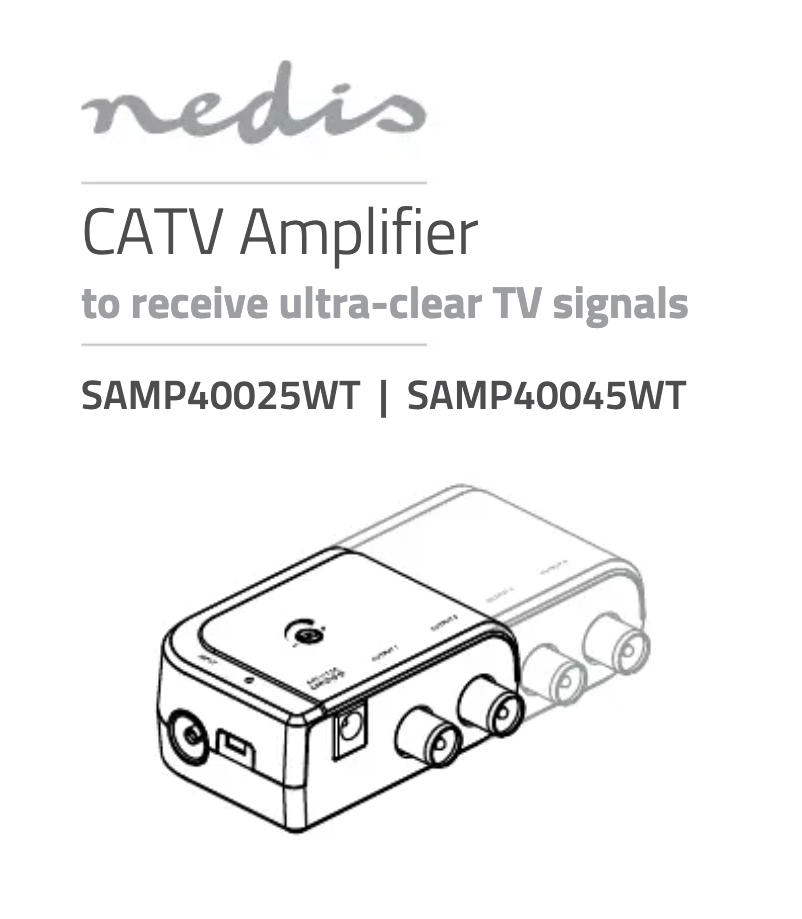 Page n°1 - Manuel utilisateur Nedis SAMP40045WT