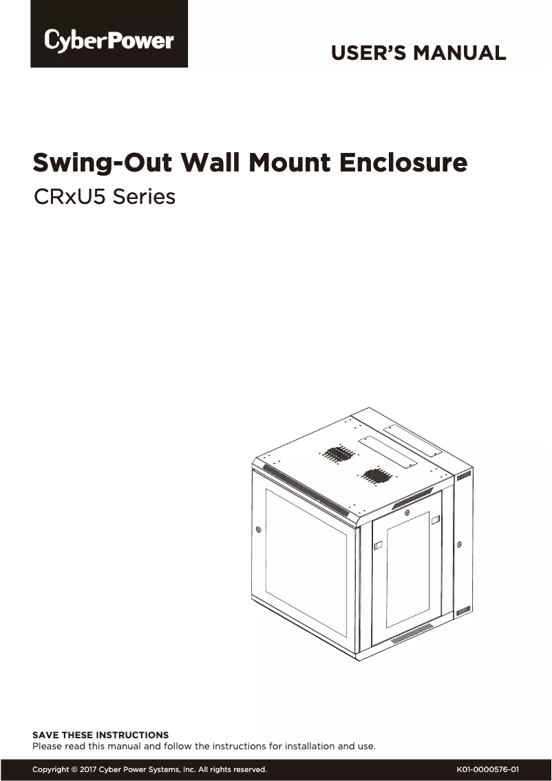 Page 1 de la notice Manuel utilisateur CyberPower Carbon CR12U51001