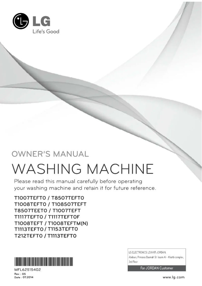 Page n°1 - Manuel utilisateur LG T1113TEFT0
