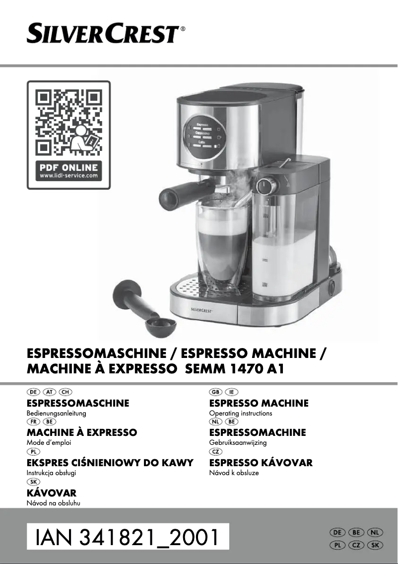 Page 1 de la notice Manuel utilisateur SilverCrest SEMM 1470 A1