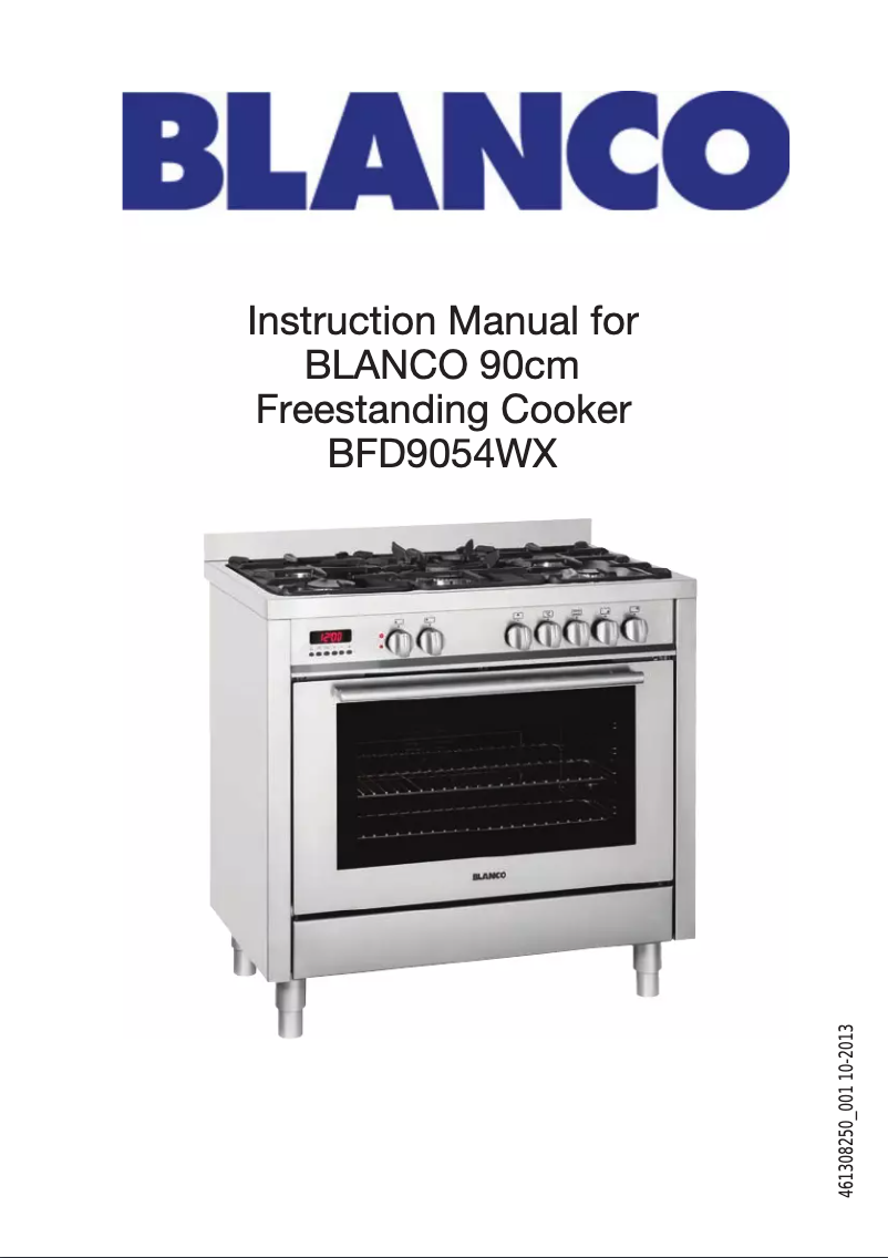 Page n°1 - Manuel utilisateur BLANCO BFD9054WX