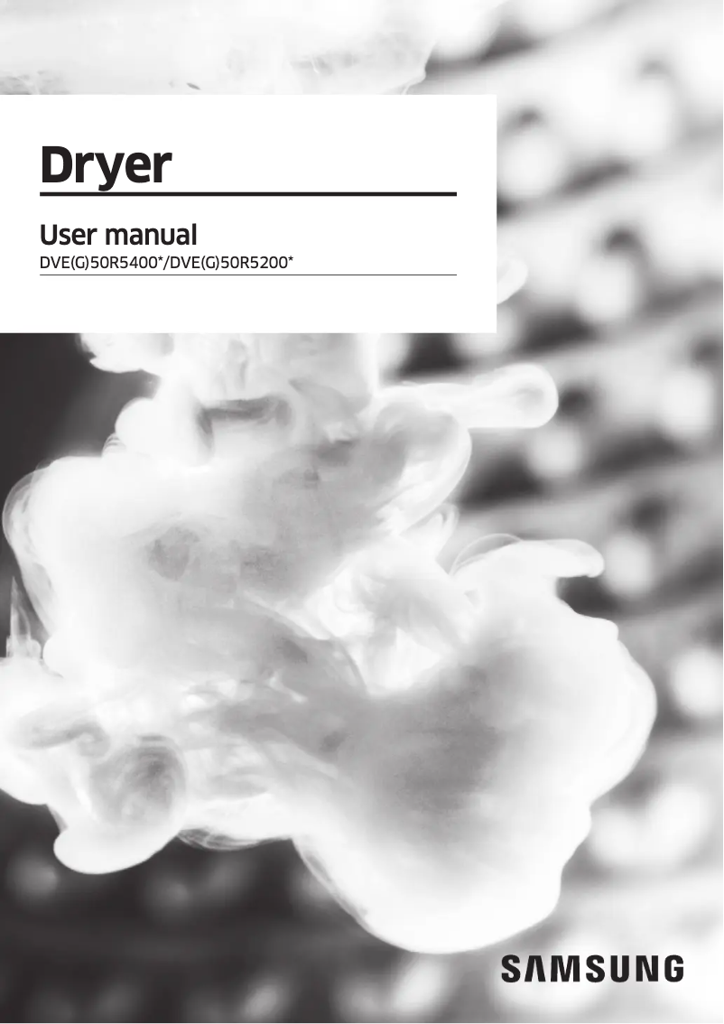 Image de la première page du manuel de l'appareil DVE50R5400W
