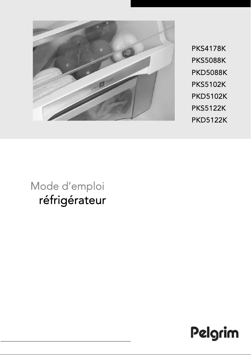 Page 1 de la notice Mode d'emploi Pelgrim PKD5088K