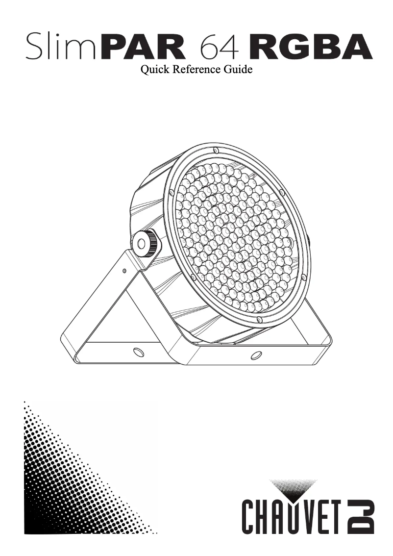 Page 1 de la notice Manuel utilisateur Chauvet SlimPAR 64 RGBA