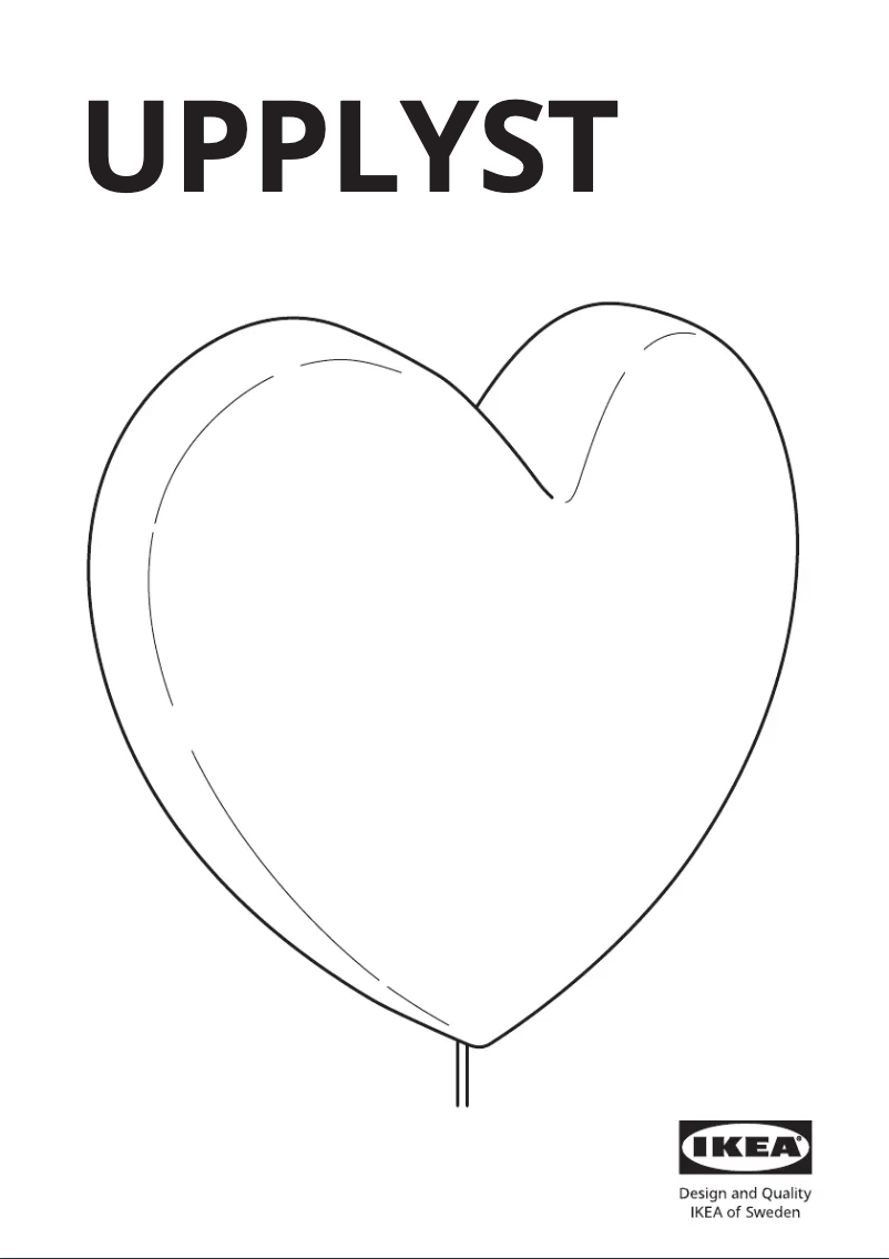 Page 1 de la notice Manuel utilisateur Ikea UPPLYST 304.408.04