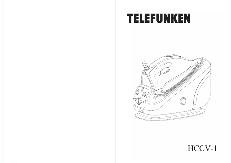 Page n°1 - Manuel utilisateur Telefunken HCCV-1