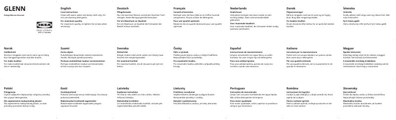 Image de la première page du manuel de l'appareil GLENN 301.356.58