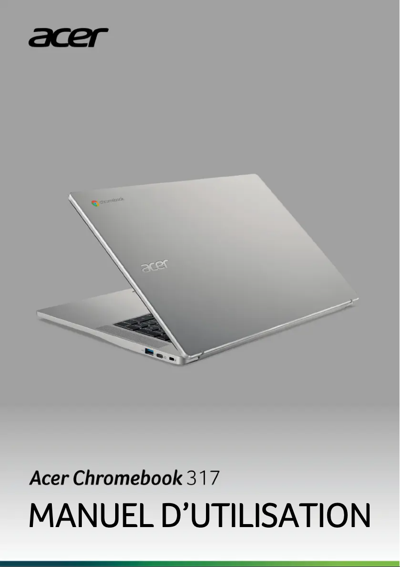 Página 1 del manual Manual de usuario Acer Chromebook 317