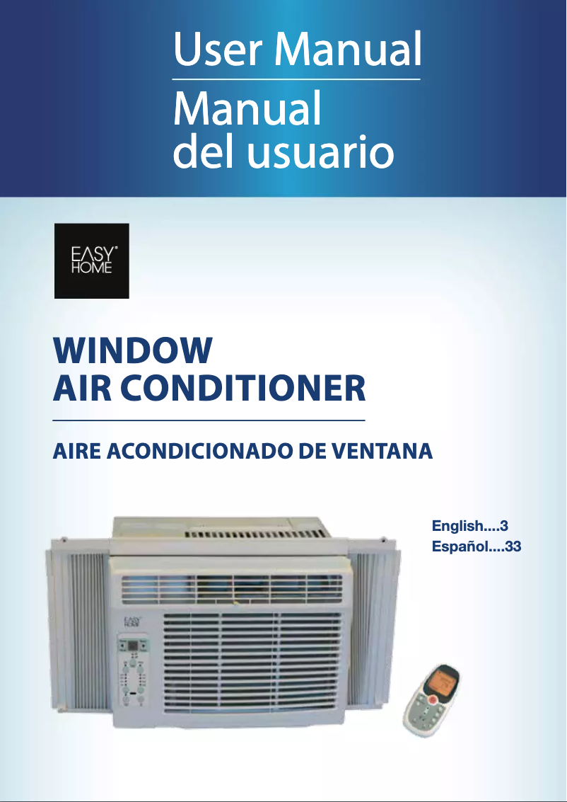 Image de la première page du manuel de l'appareil 5000 BTU Window Air Conditioner 2891