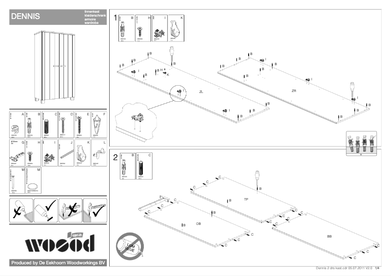 Page n°1 - Manuel utilisateur WOOOD Dennis