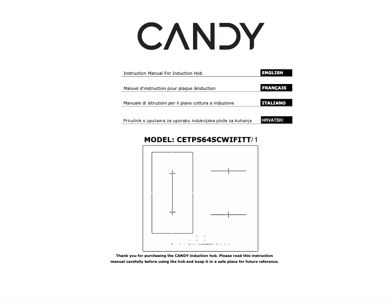 Page n°1 - Manuel utilisateur Candy CETPS64SCWFITT/1
