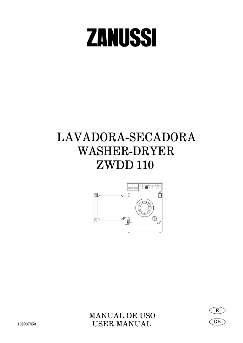 Image de la première page du manuel de l'appareil ZWDD110