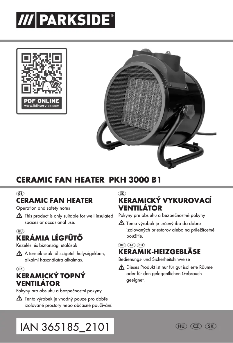 Page n°1 - Manuel utilisateur Parkside PKH 3000 B1