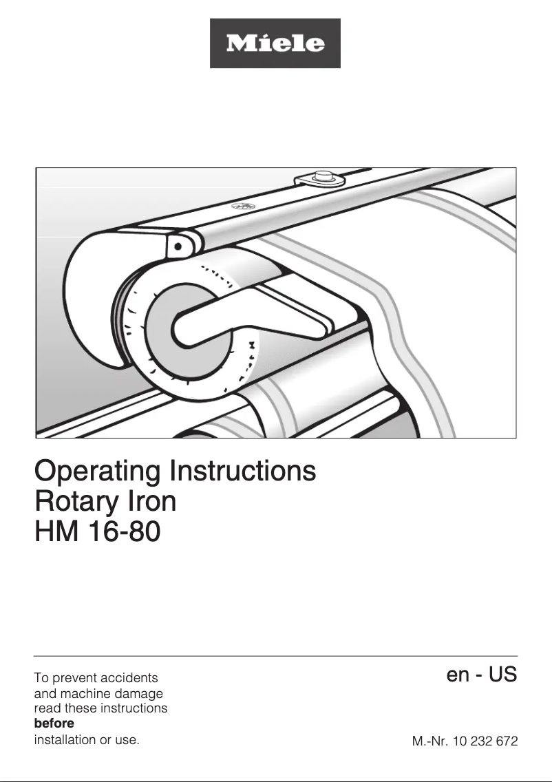 Page 1 de la notice Guide d'installation Miele HM 16-80
