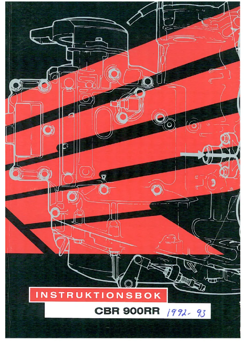 Página 1 del manual Manual de usuario Honda CBR 900RR (1992)