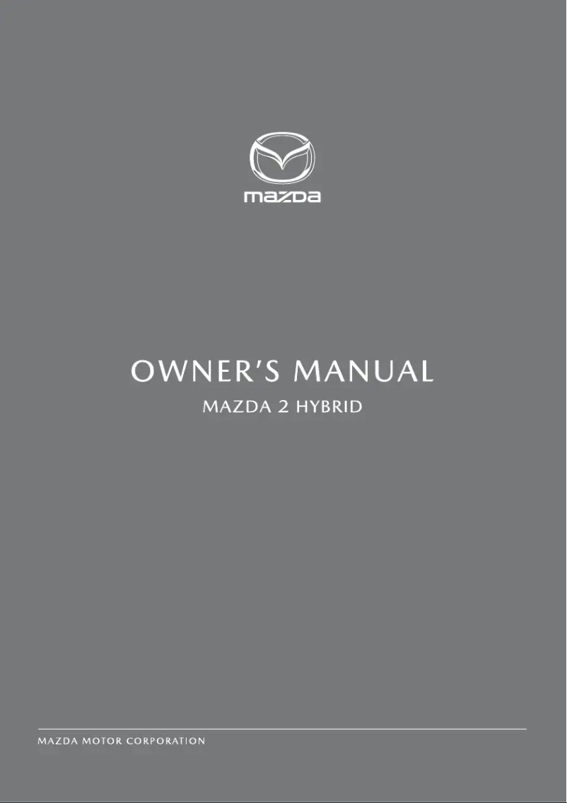 Page 1 de la notice Manuel utilisateur Mazda 2 (2021)