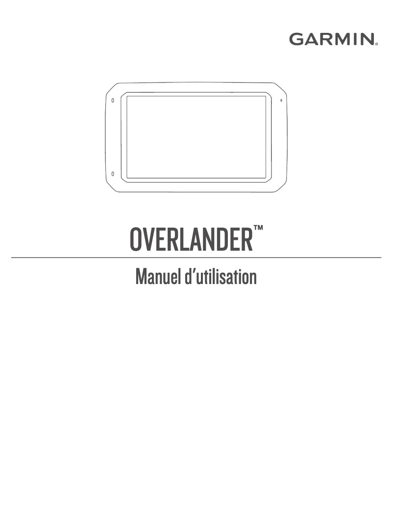 Image de la première page du manuel de l'appareil Overlander