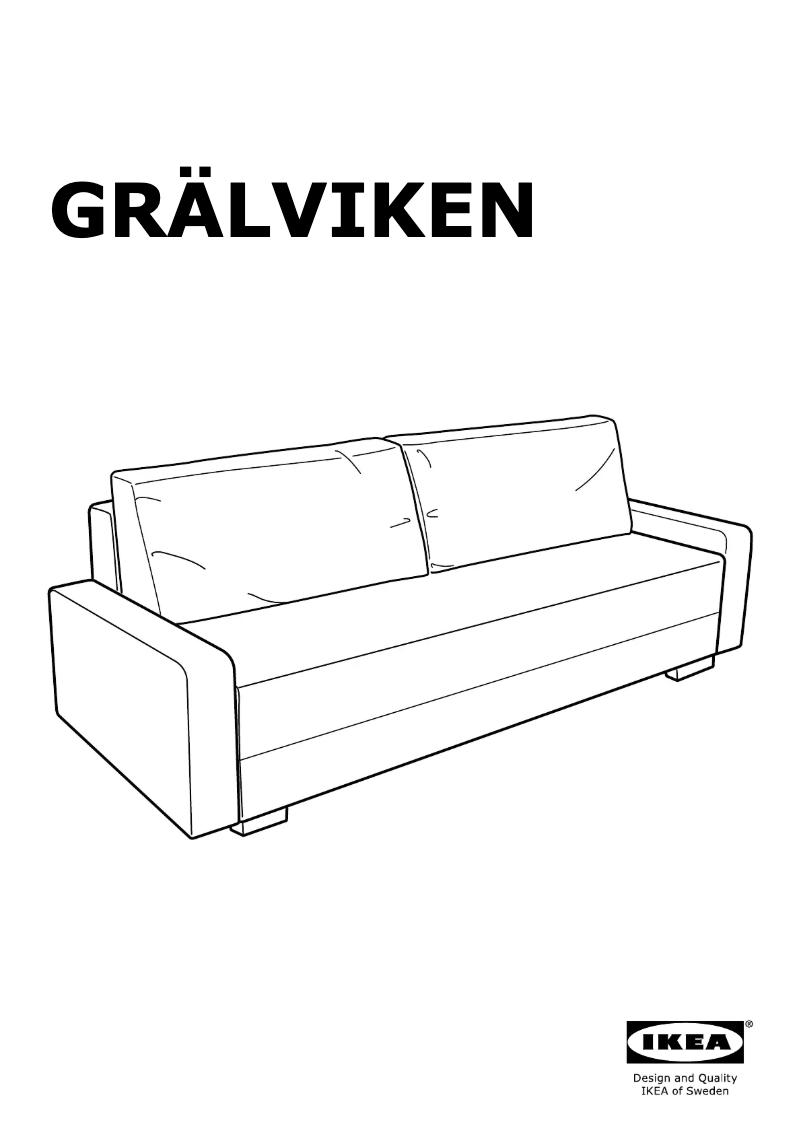 Página 1 del manual Manual de usuario Ikea GRÄLVIKEN 805.041.72