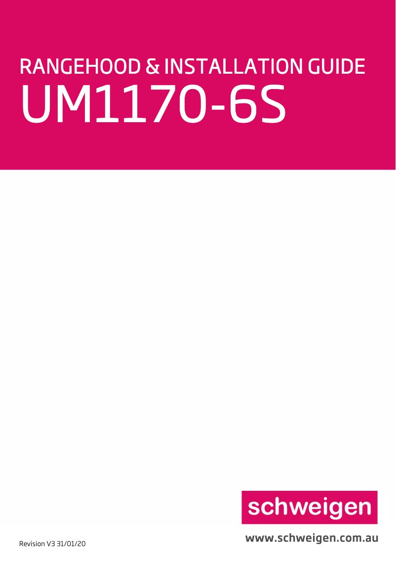 Image de la première page du manuel de l'appareil UM1170-6S