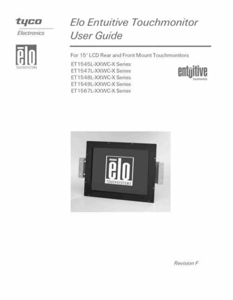 Page n°1 - Manuel utilisateur Elo 1567L