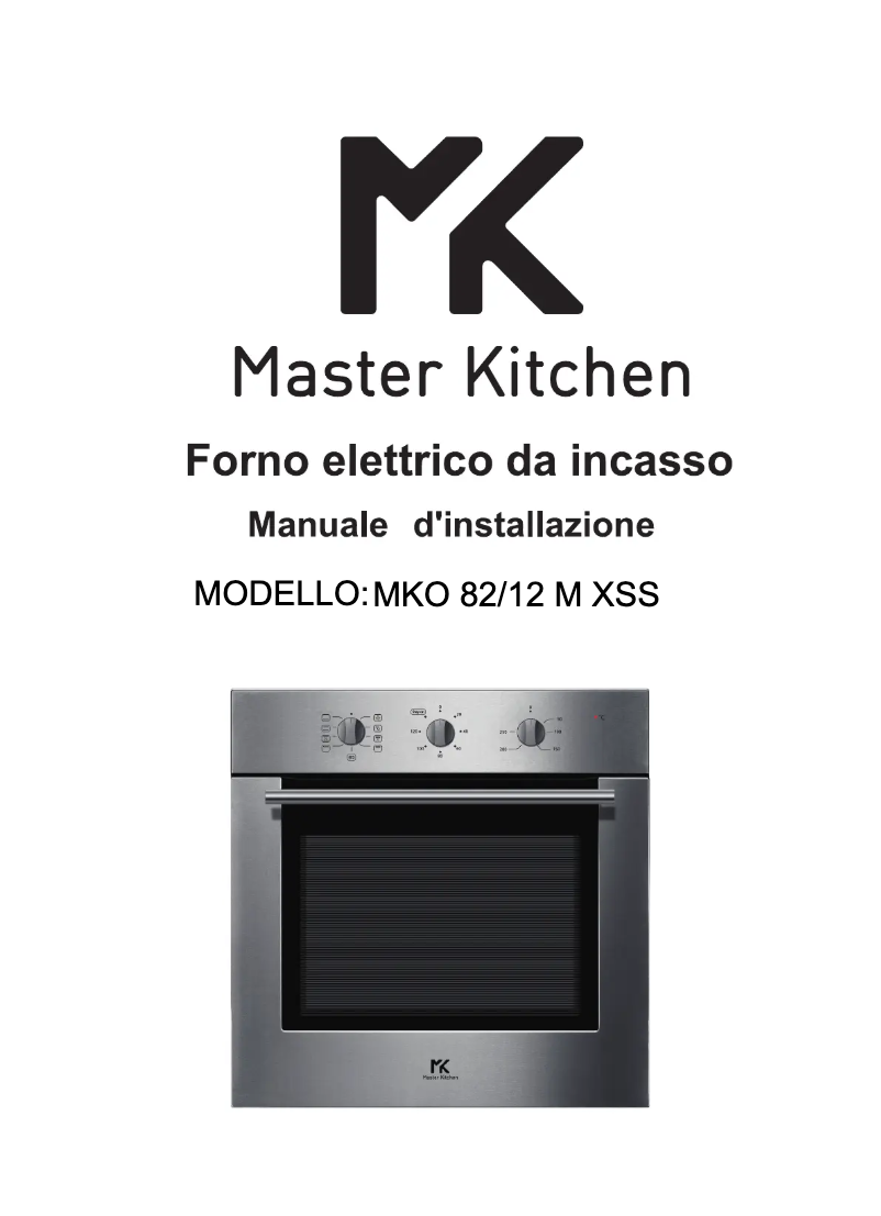 Page n°1 - Manuel utilisateur Master Kitchen MKO 82/12 MS XS