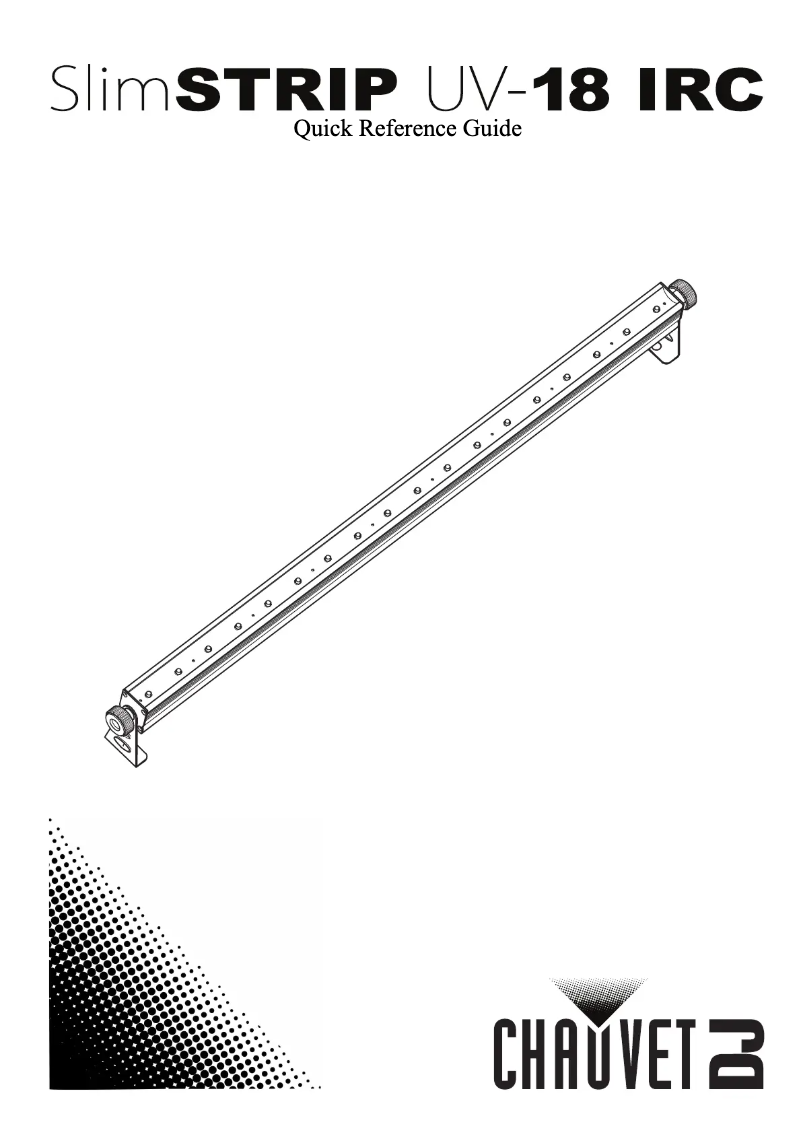 Page n°1 - Manuel utilisateur Chauvet SlimSTRIP UV-18 IRC