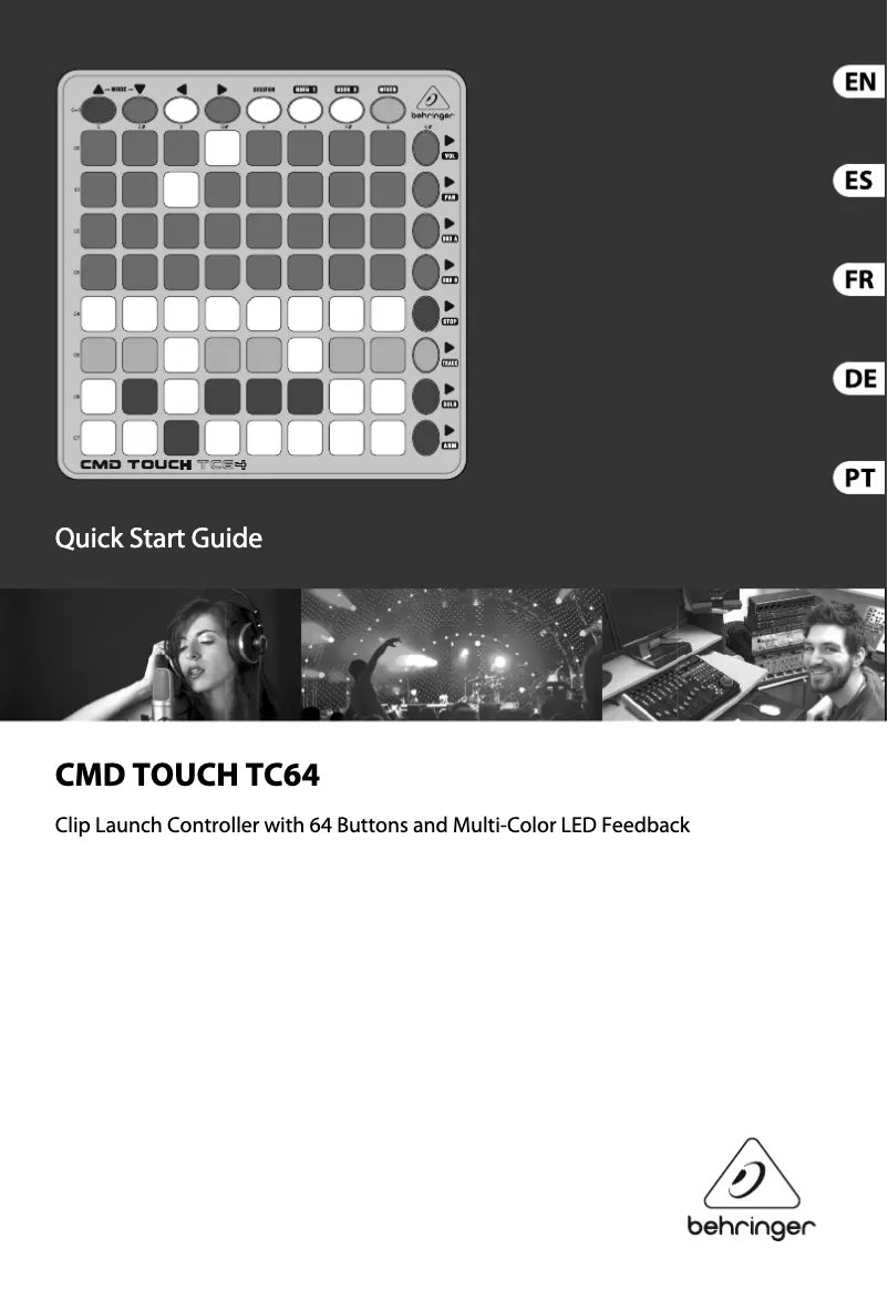 Image de la première page du manuel de l'appareil CMD TOUCH TC64