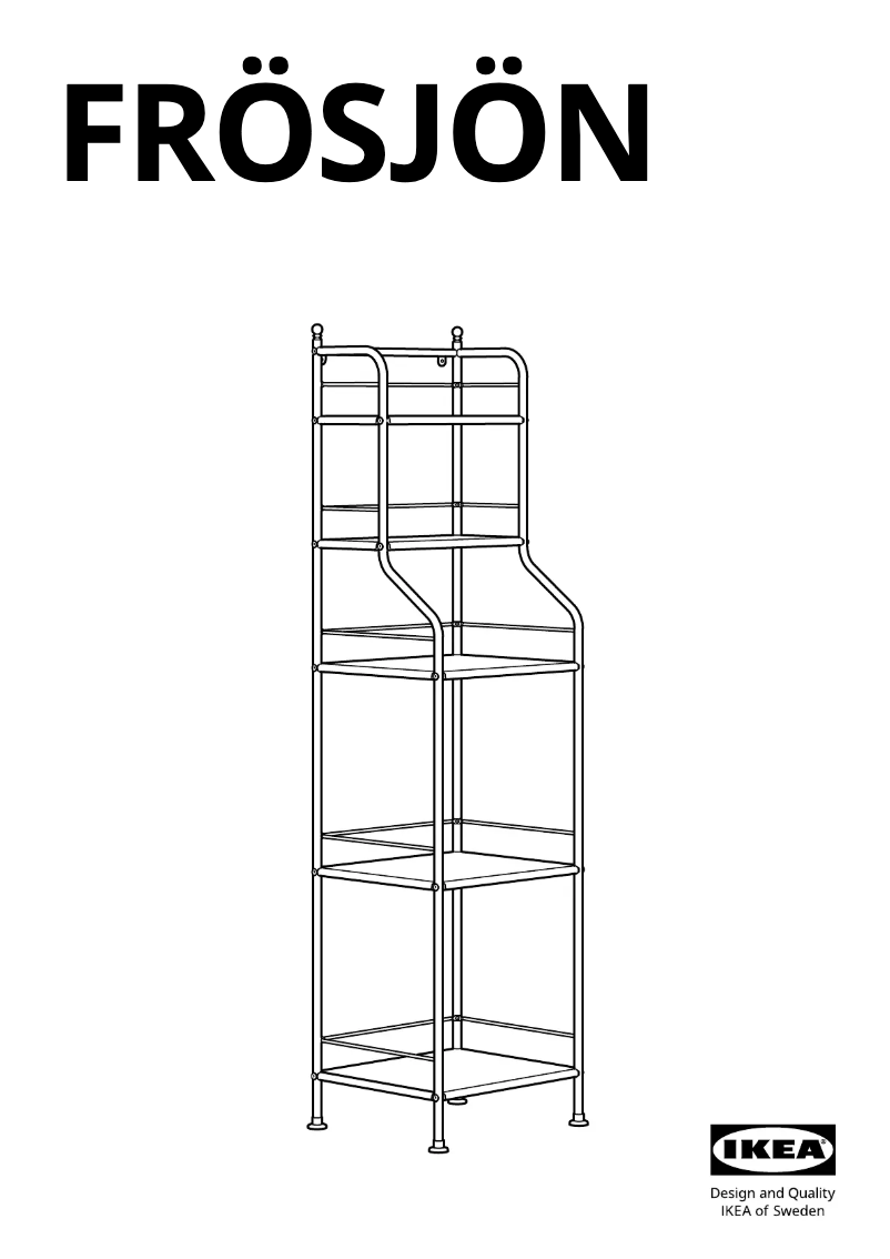 Page 1 de la notice Manuel utilisateur Ikea FRÖSJÖN 305.749.02